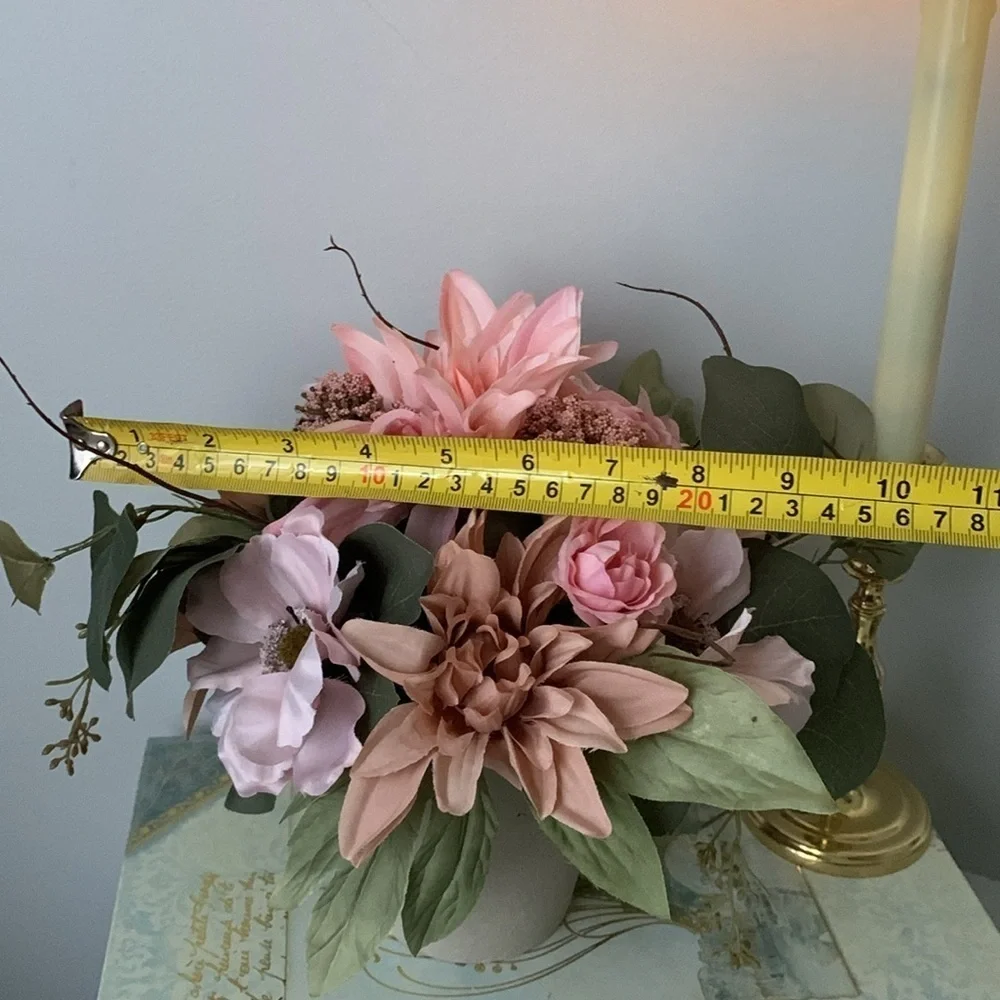 Ashland fall automate tabletop home decor‎ floral arrangement pink cottage girly